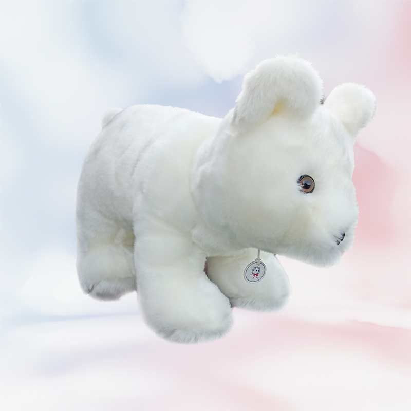 Ours en peluche, ours pour bébé, blanc polaire, Louison, Les Petites Maries