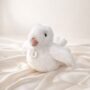 Peluche colombe blanche, peluche musicale pour bébé, fait main, Petites Maries, P'tit mimi