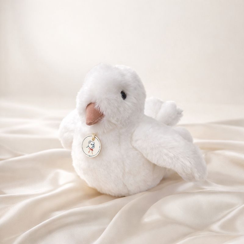 Peluche musicale Colombe blanche, Belle