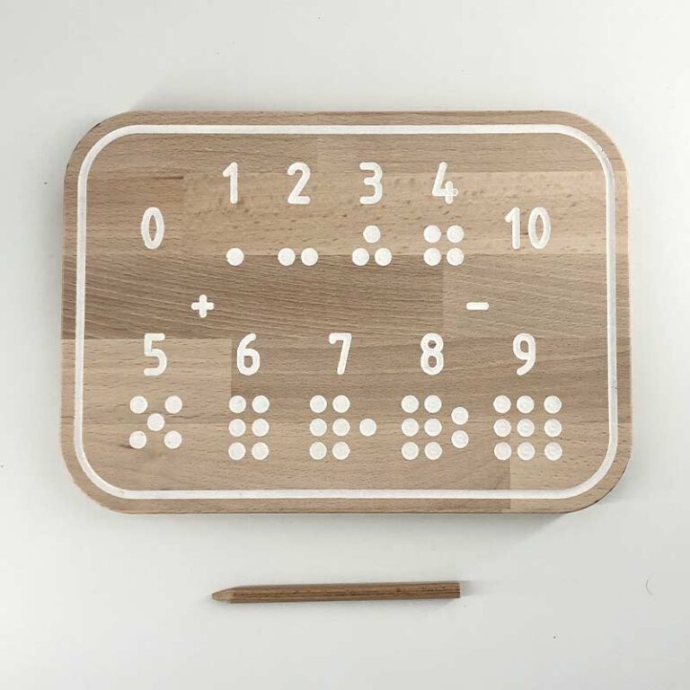 Planche Montessori en Bois avec Lettres et Chiffres Planche Montessori en Bois avec Lettres et Chiffres